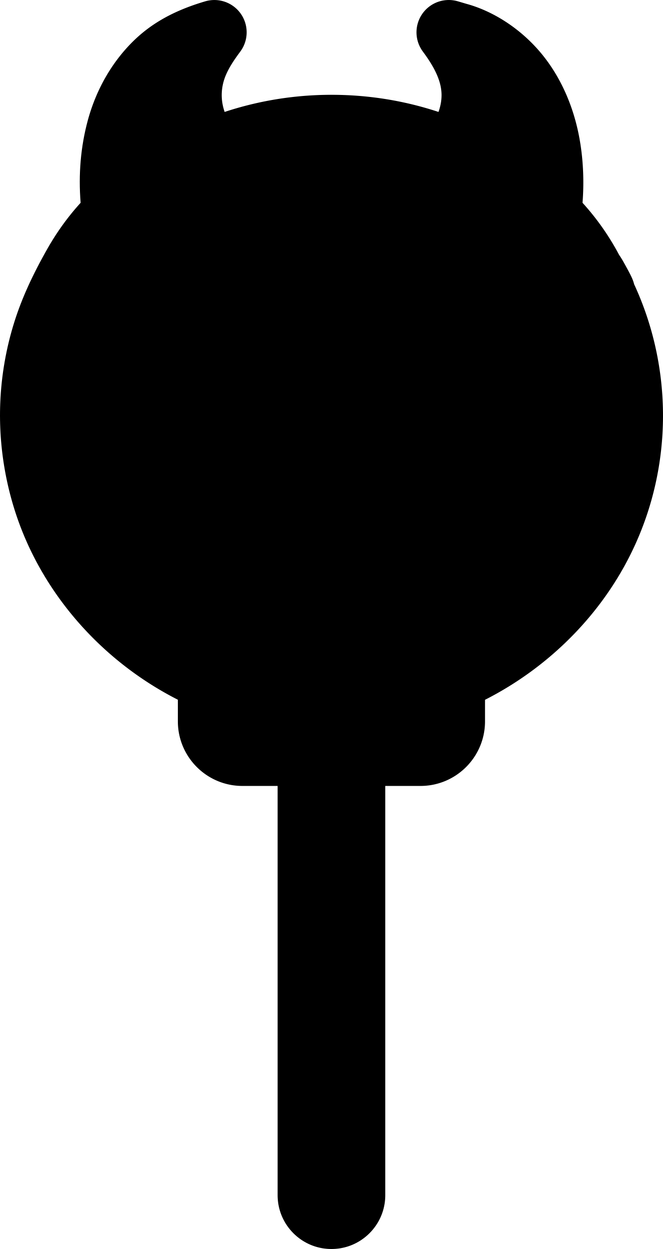 Halloween Head Stuck On Stick Simple Line Art Svg Free Vectors